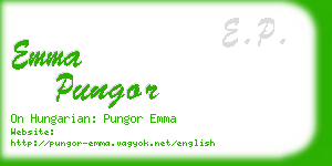 emma pungor business card